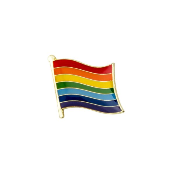 Rainbow Pride Flag Lapel Pin Badge - LGBT Lesbian Gay Diversity LGBTQAI+