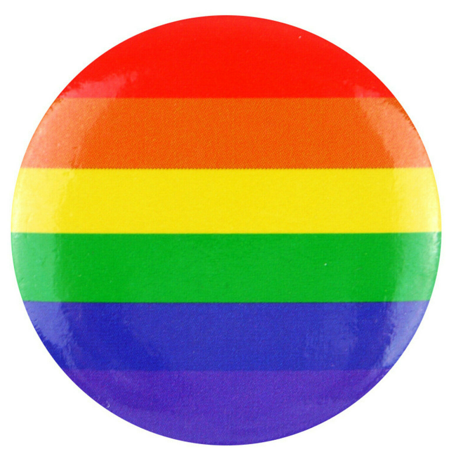 Gay Pride Rainbow Ribbon 25mm 1 button badge LBGT 